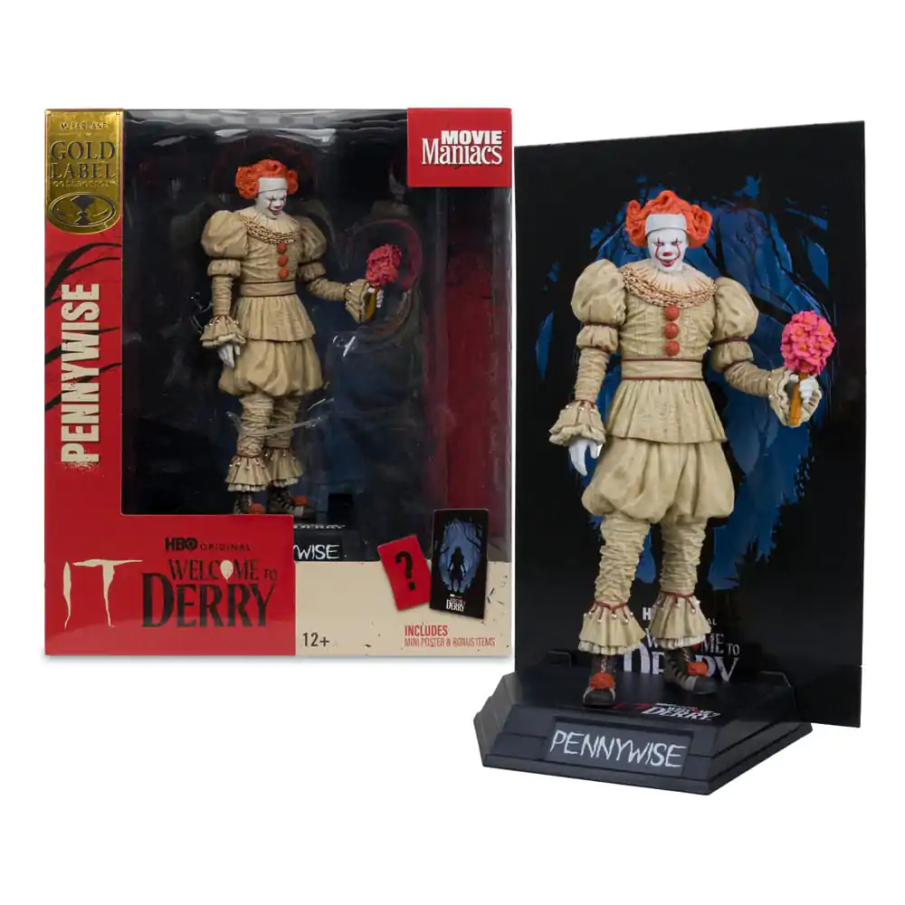 It: Witajcie w Derry Movie Maniacs Figurka PCV Pennywise (Wspomnienie) (Złota Etykieta) 16 cm zdjęcie produktu