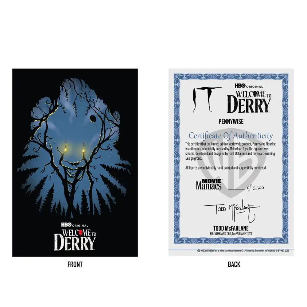 It: Welcome to Derry Movie Maniacs PVC Statue Pennywise (Gold Label) 16 cm zdjęcie produktu