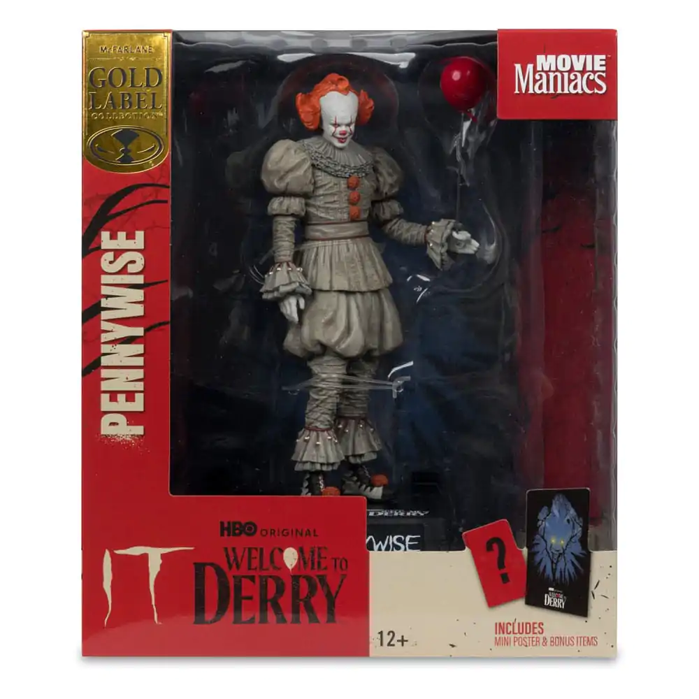It: Welcome to Derry Movie Maniacs PVC Statue Pennywise (Gold Label) 16 cm zdjęcie produktu