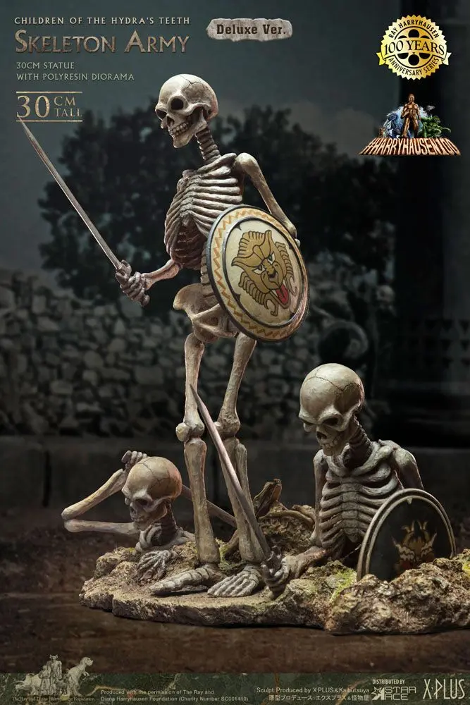 Jason and the Argonauts Gigantyczna miękka winylowa statua Ray Harryhausen's Skeleton Army (Children of the Hydra's Teeth) Deluxe Ver. 32 cm zdjęcie produktu