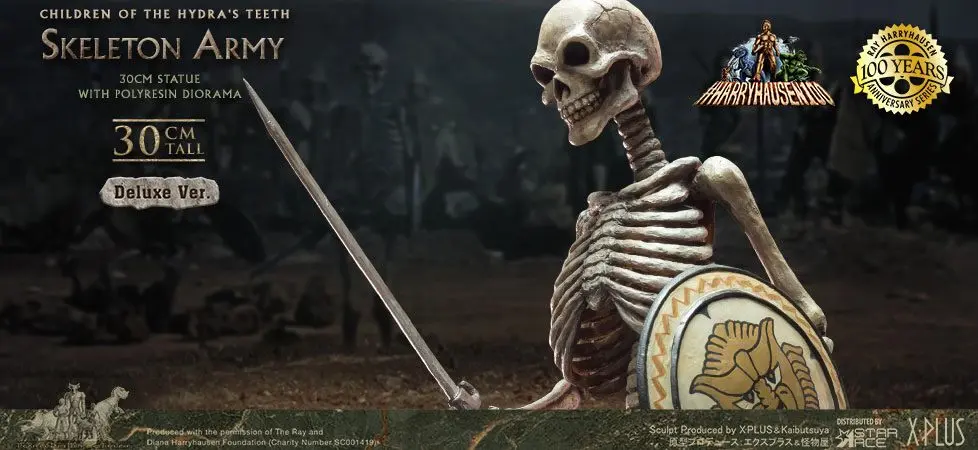 Jason and the Argonauts Gigantyczna miękka winylowa statua Ray Harryhausen's Skeleton Army (Children of the Hydra's Teeth) Deluxe Ver. 32 cm zdjęcie produktu