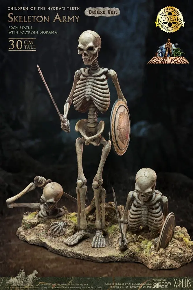 Jason and the Argonauts Gigantyczna miękka winylowa statua Ray Harryhausen's Skeleton Army (Children of the Hydra's Teeth) Deluxe Ver. 32 cm zdjęcie produktu