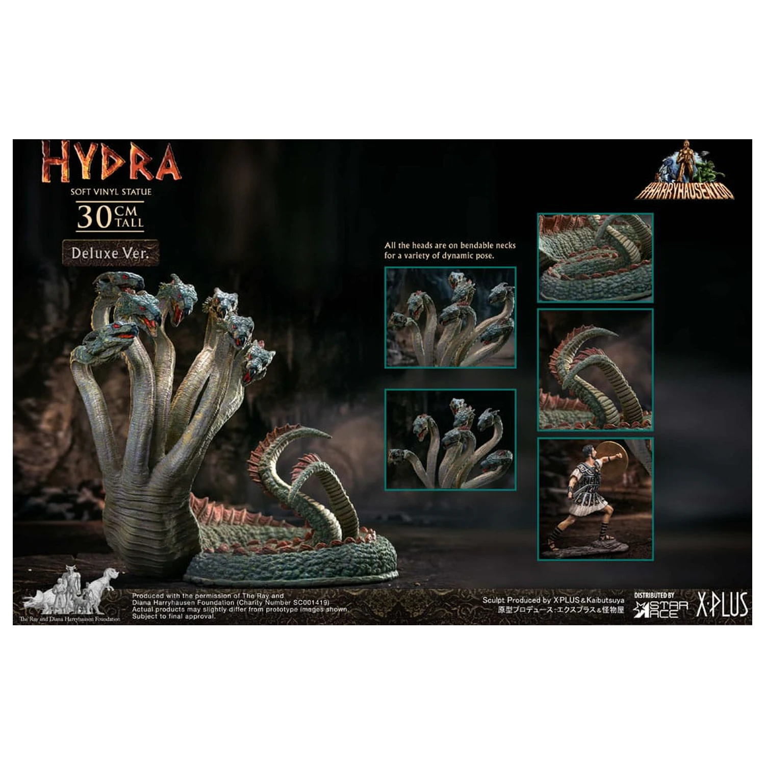 Jason and the Argonauts Miękka Winylowa Statua Hydra Deluxe Version 30 cm zdjęcie produktu