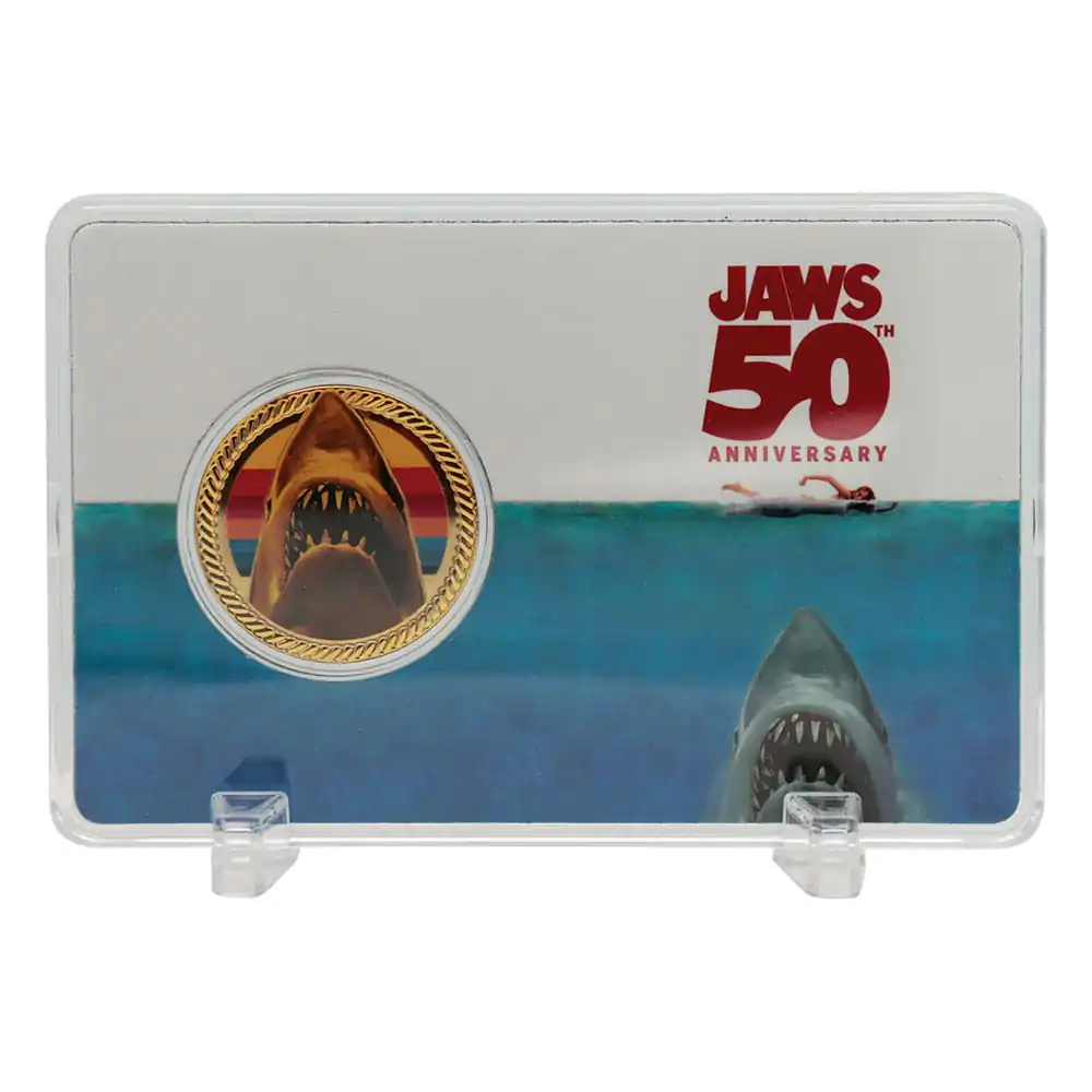 "Jaws" Moneta Kolekcjonerska 50th Anniversary Pozłacana 24k Złotem Limited Edition zdjęcie produktu