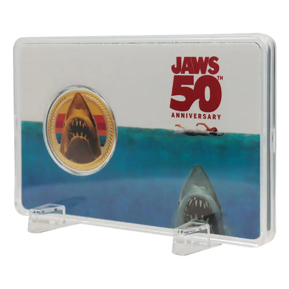 "Jaws" Moneta Kolekcjonerska 50th Anniversary Pozłacana 24k Złotem Limited Edition zdjęcie produktu