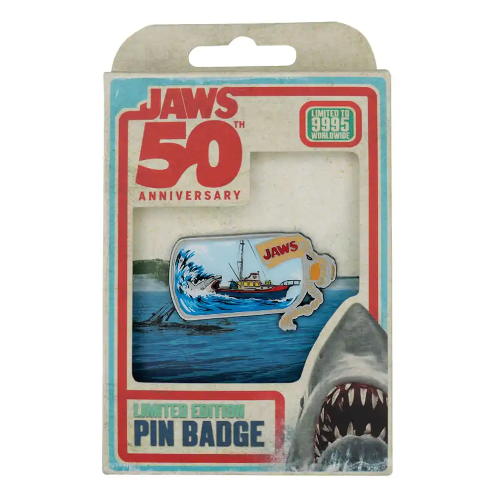 "Jaws" Pin Badge 50th Anniversary Statek w butelce zdjęcie produktu
