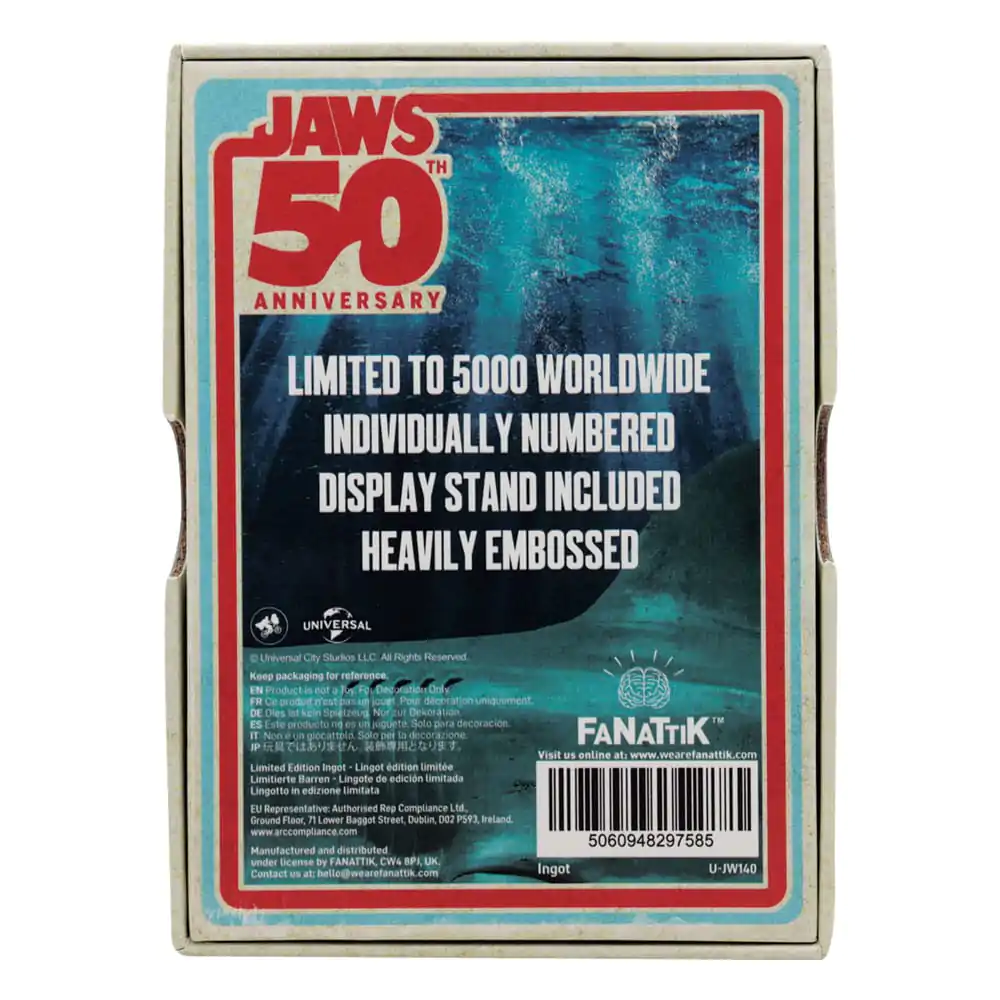 Jaws Ingot 50th Anniversary Plakat Edycja Limitowana zdjęcie produktu