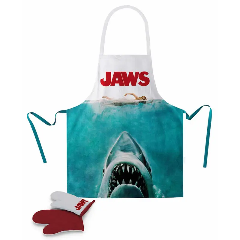 Fartuch kuchenny Jaws z rękawicą kuchenną Poster zdjęcie produktu