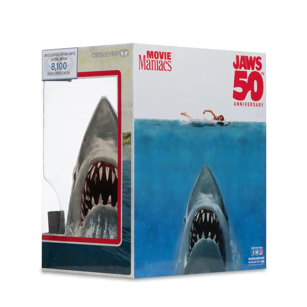 Jaws Movie Maniacs Statua PVC Jaws (50. rocznica) 16 cm zdjęcie produktu