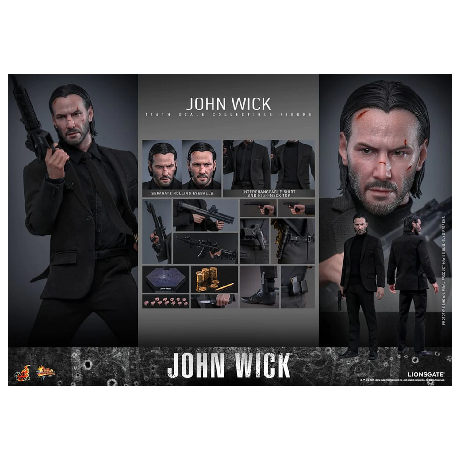 John Wick Film Arcydzieło Figurka akcji 1/6 John Wick 31 cm zdjęcie produktu