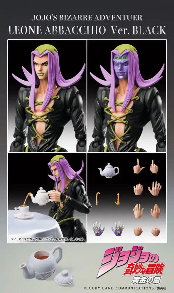 JoJo's Bizarre Adventure Część 5 Super Action Figurka Chozokado Leone Abbacchio Czarna Wersja 16 cm zdjęcie produktu