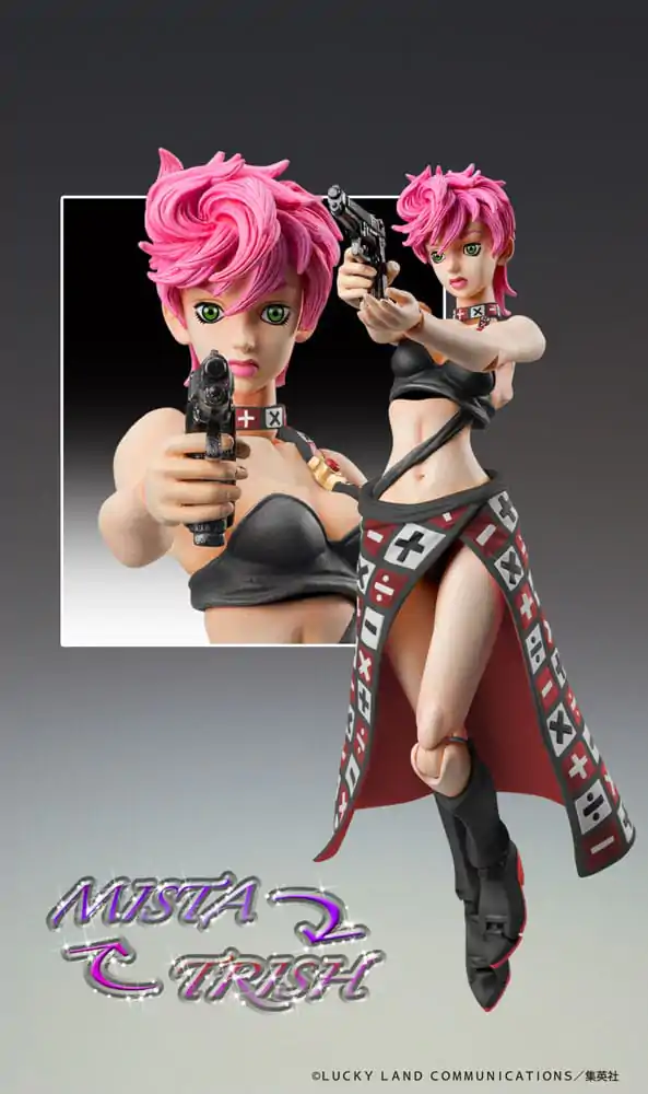 JoJo's Bizarre Adventure Część 5 Super Action Figurka Akcji Chozokado Trish Una Black Ver. 15 cm zdjęcie produktu