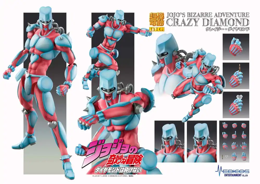 JoJo's Bizarre Adventure Part4 Super Action Figurka Akcji Chozokado Big (Crazy Diamond) 22 cm zdjęcie produktu