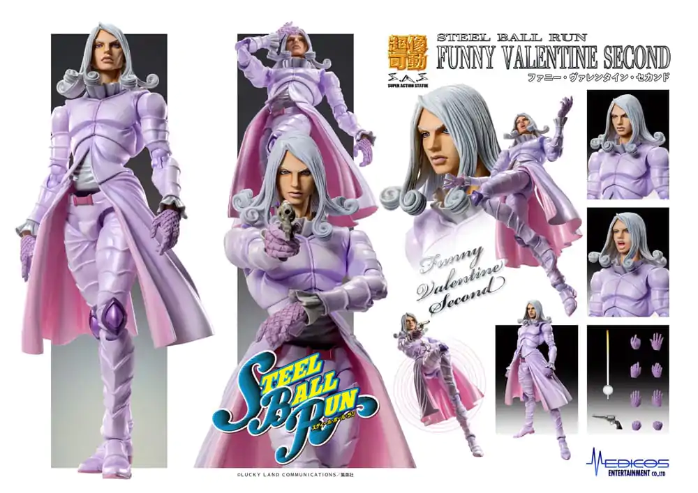 JoJo's Bizarre Adventure Part7 Steel Ball Run Super Action Figurka Chozokado Funny Valentine Second 15 cm zdjęcie produktu