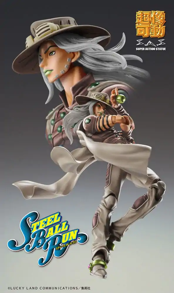 JoJo's Bizarre Adventure Part7 Steel Ball Run Super Action Figurka Chozokado Gyro Zeppeli Third 16 cm zdjęcie produktu