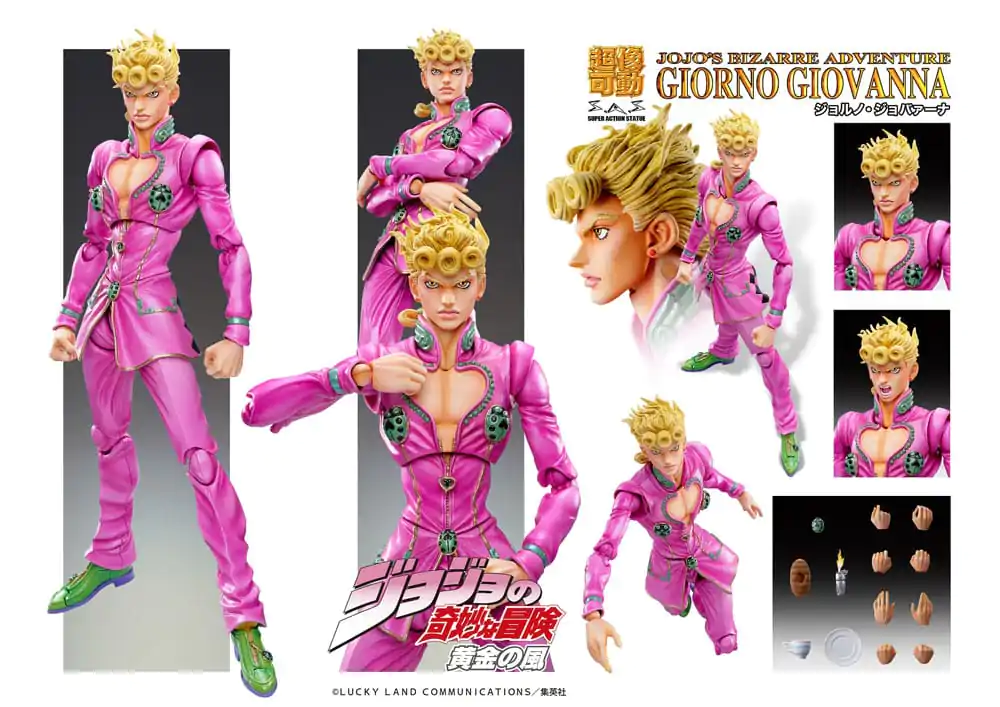 JoJo's Bizarre Adventure Część 5: Golden Wind Figurka Akcji Chozokado Giorno Giovanna (3rd-run) 15 cm zdjęcie produktu