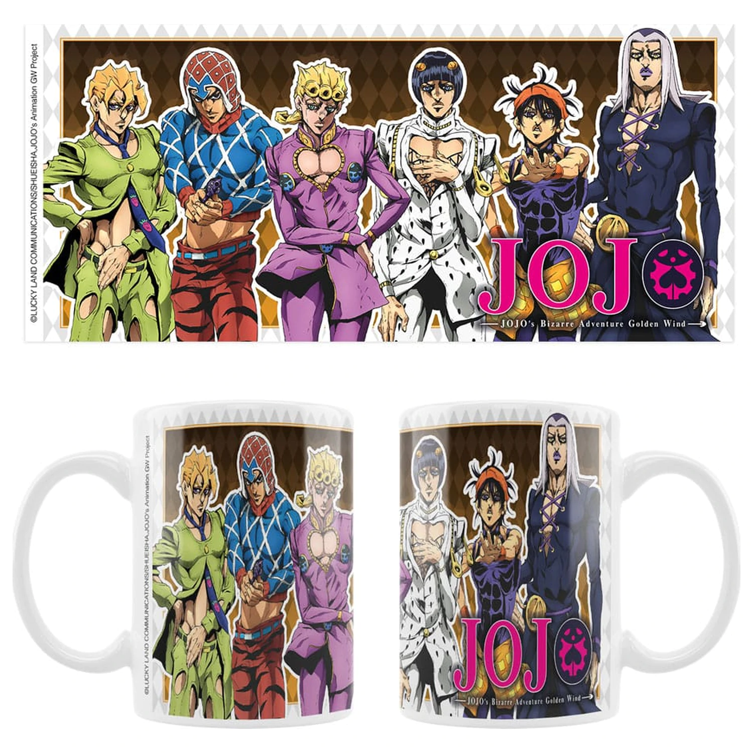 Kubek Ceramiczny JoJo´s Bizarre Adventure Part 5: Golden Wind Main Characters zdjęcie produktu