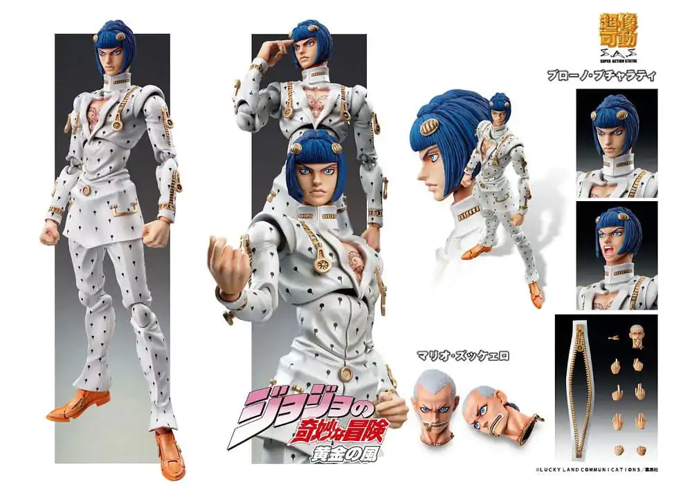 JoJo's Bizarre Adventure Część 5 Golden Wind Figurka Akcji Chozokado Bruno Bucciarati 15 cm (3rd-run) zdjęcie produktu
