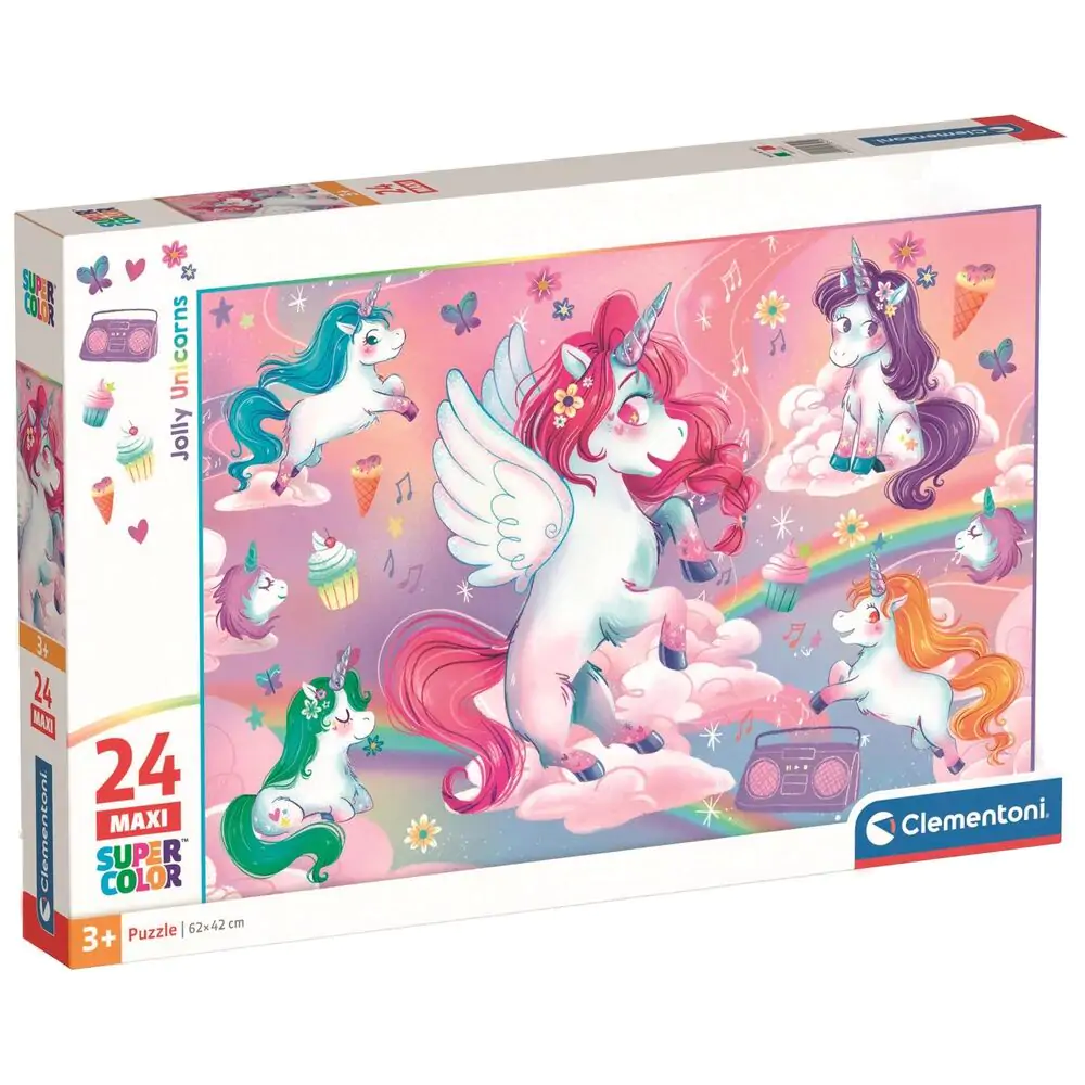 Jolly Unicorns maxi puzzle 24 elementy zdjęcie produktu