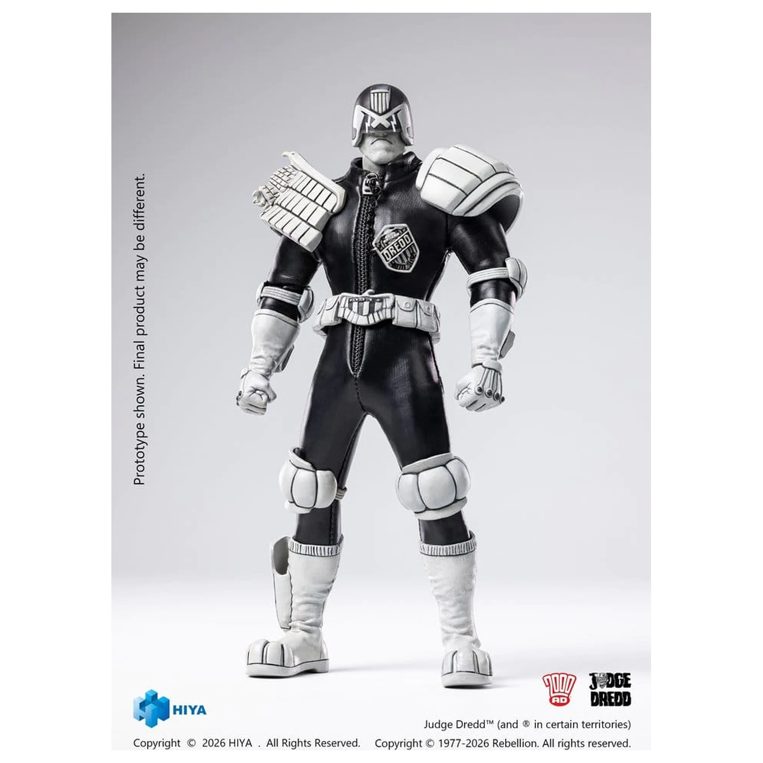 Judge Dredd Exquisite Super Action Figure 1/12 Judge Dredd Black & White Ver. 15 cm zdjęcie produktu