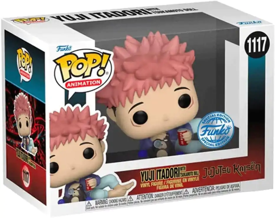 Jujutsu Kaisen POP! Animation Figurka Winylowa Itadori z Lalką Tsukamoto 9 cm zdjęcie produktu