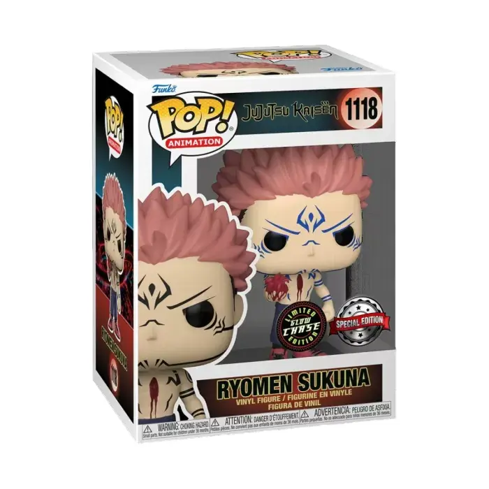 Jujutsu Kaisen Funko POP & Buddy! Animation Figurka winylowa Sukuna z sercem 9 cm Chase zdjęcie produktu