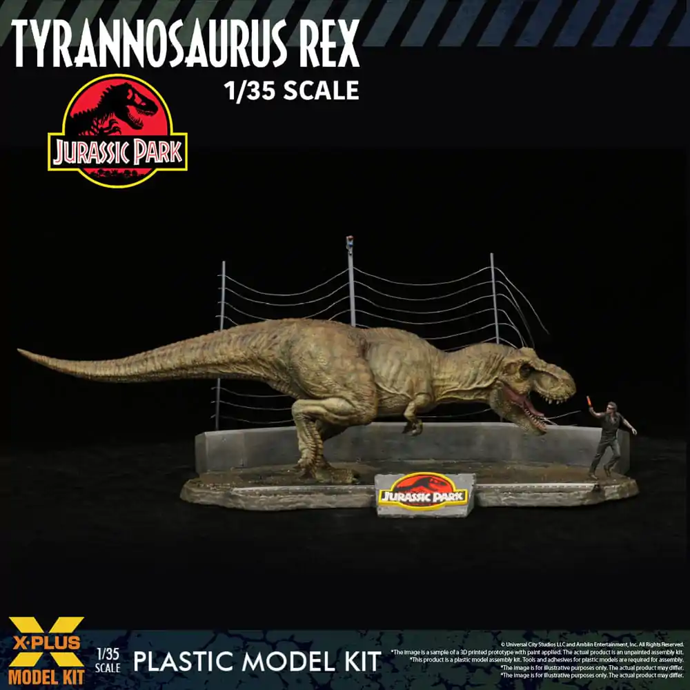 Jurassic Park Plastic Model Kit 1/35 Tyrannosaurus Rex 42 cm - Plastikowy Model do Składania zdjęcie produktu