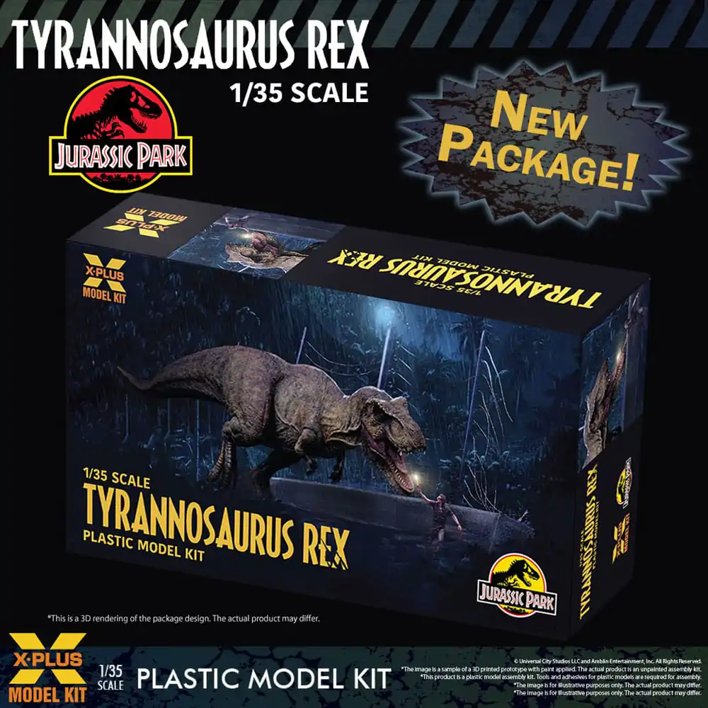 Jurassic Park Plastic Model Kit 1/35 Tyrannosaurus Rex 42 cm - Plastikowy Model do Składania zdjęcie produktu