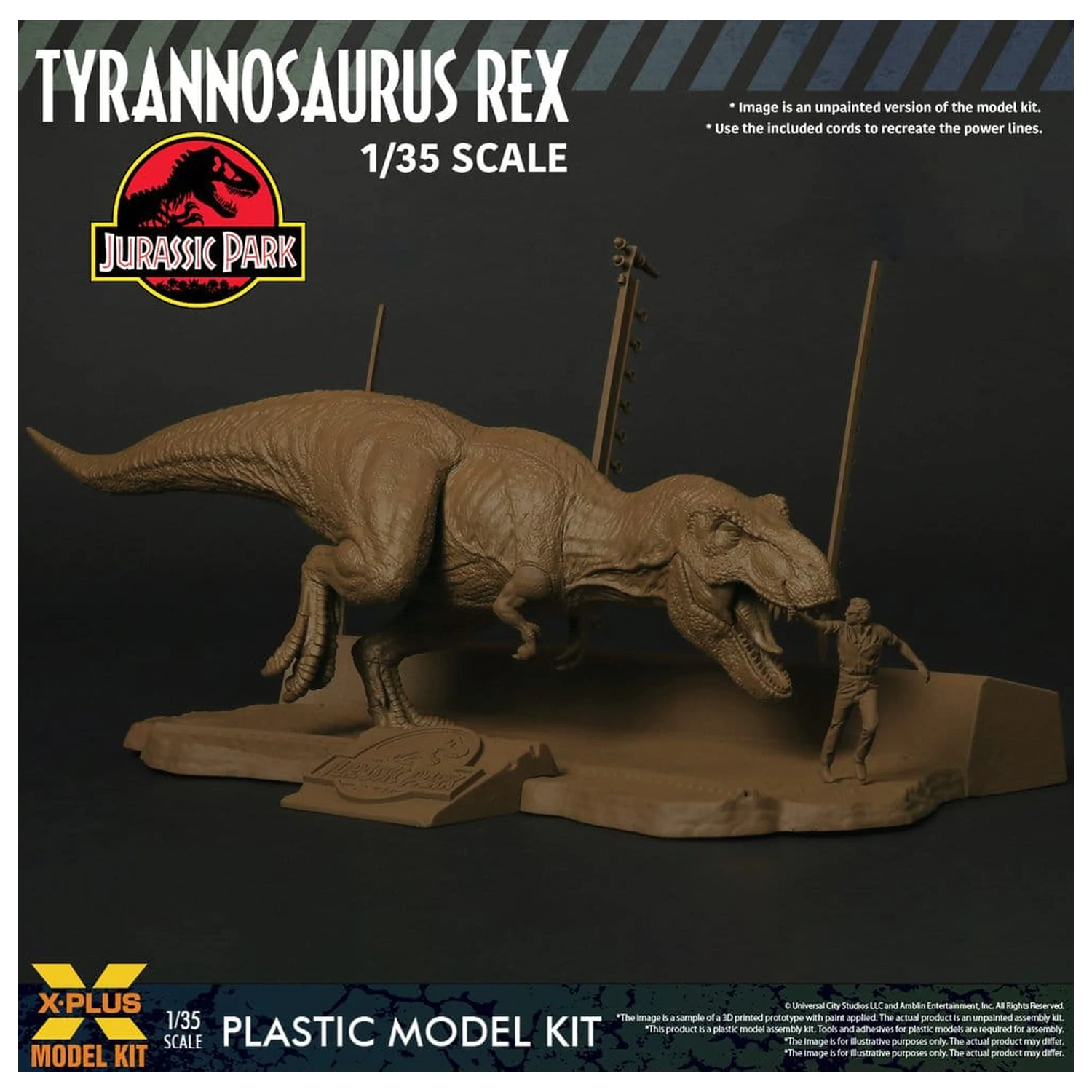 Jurassic Park Zestaw Modelowy z Plastiku 1/35 Tyrannosaurus Rex 42 cm zdjęcie produktu