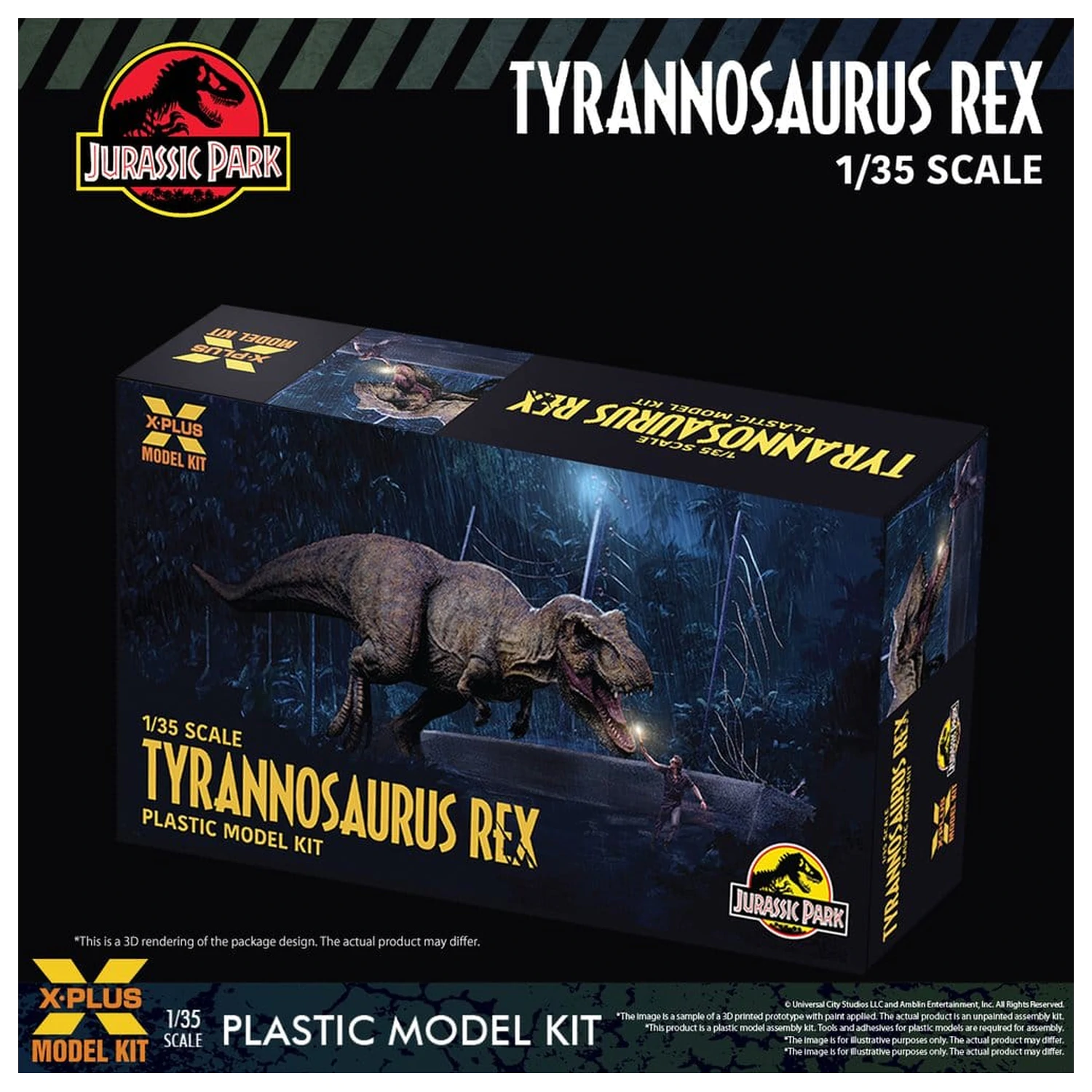Jurassic Park Zestaw Modelowy z Plastiku 1/35 Tyrannosaurus Rex 42 cm zdjęcie produktu