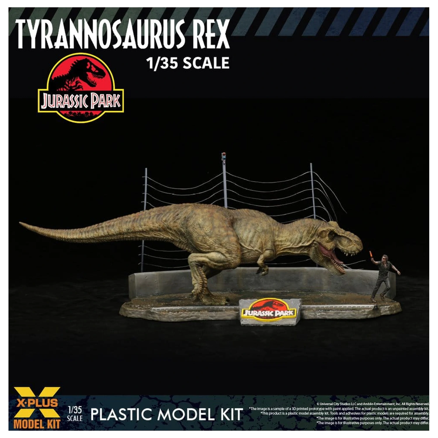 Jurassic Park Zestaw Modelowy z Plastiku 1/35 Tyrannosaurus Rex 42 cm zdjęcie produktu