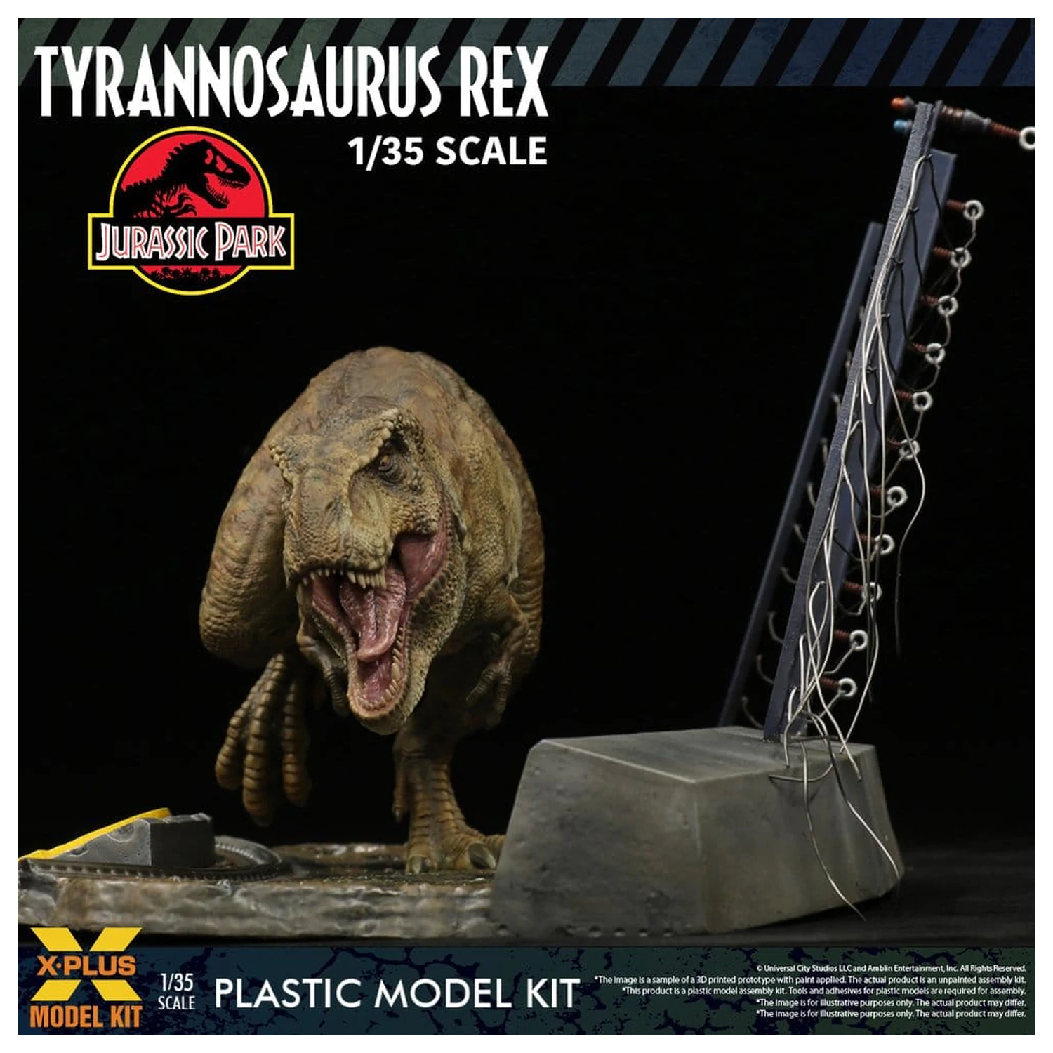 Jurassic Park Zestaw Modelowy z Plastiku 1/35 Tyrannosaurus Rex 42 cm zdjęcie produktu