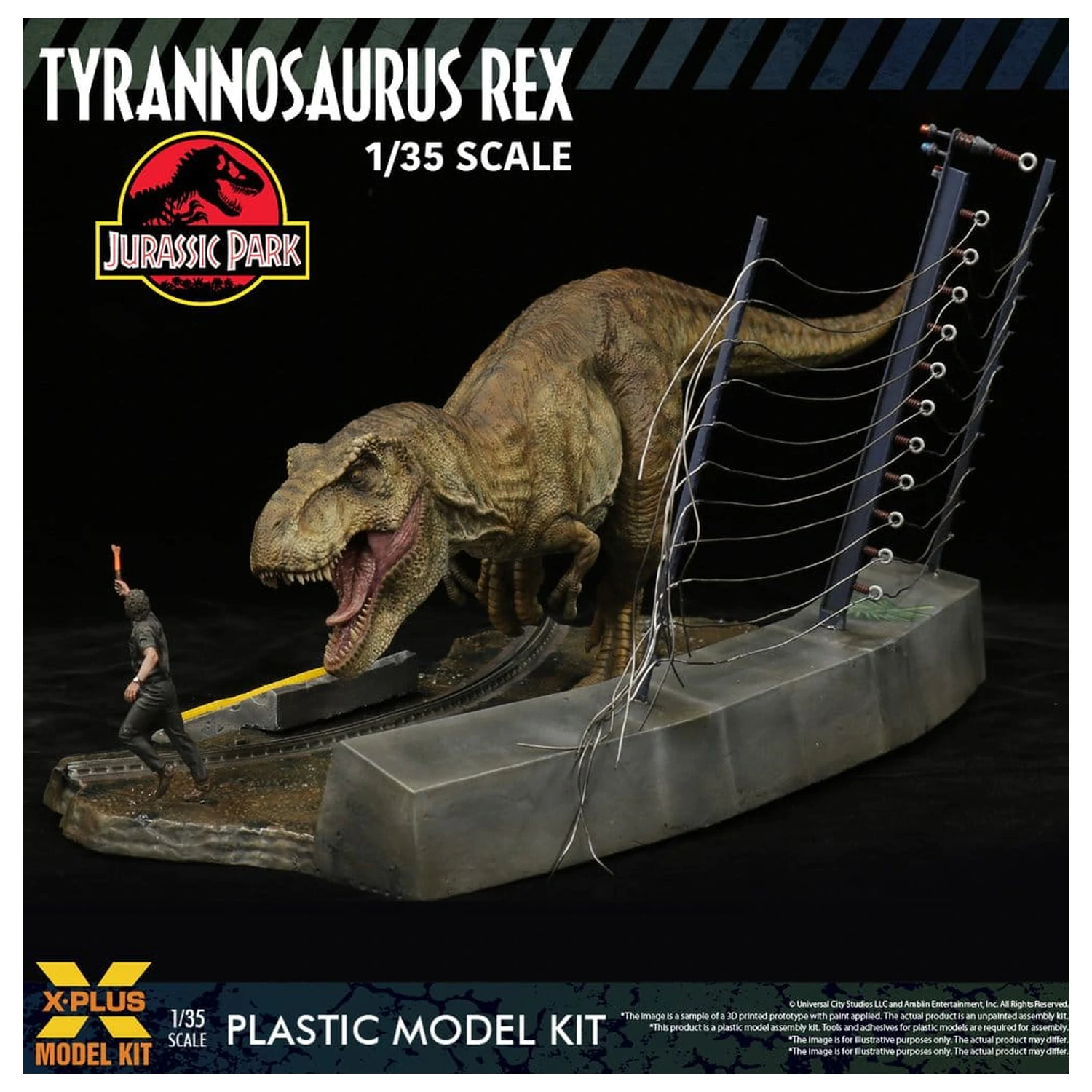 Jurassic Park Zestaw Modelowy z Plastiku 1/35 Tyrannosaurus Rex 42 cm zdjęcie produktu