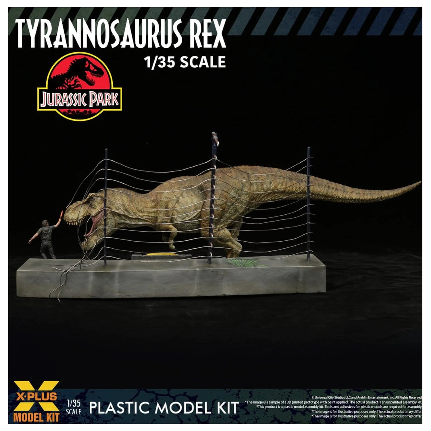Jurassic Park Zestaw Modelowy z Plastiku 1/35 Tyrannosaurus Rex 42 cm zdjęcie produktu
