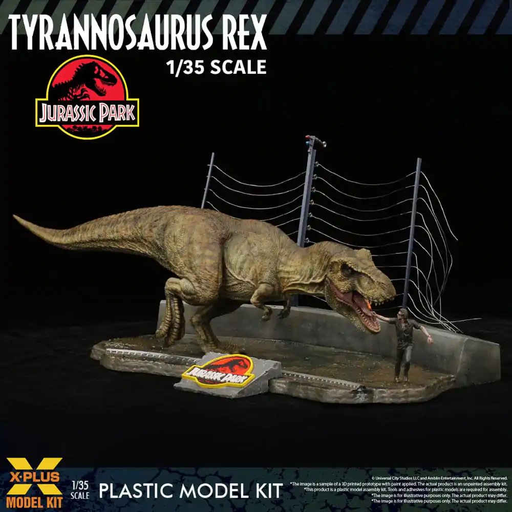 Jurassic Park Plastic Model Kit 1/35 Tyrannosaurus Rex 42 cm - Plastikowy Model do Składania zdjęcie produktu