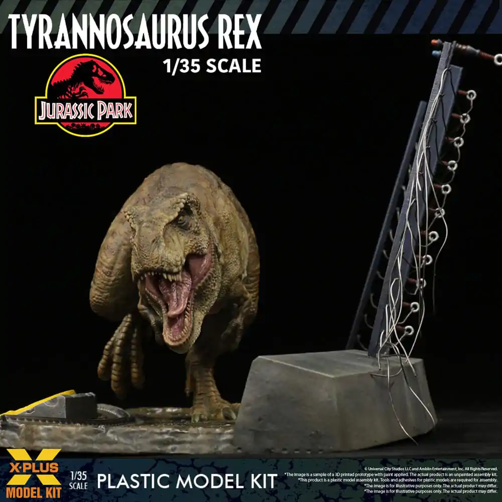 Jurassic Park Plastic Model Kit 1/35 Tyrannosaurus Rex 42 cm - Plastikowy Model do Składania zdjęcie produktu