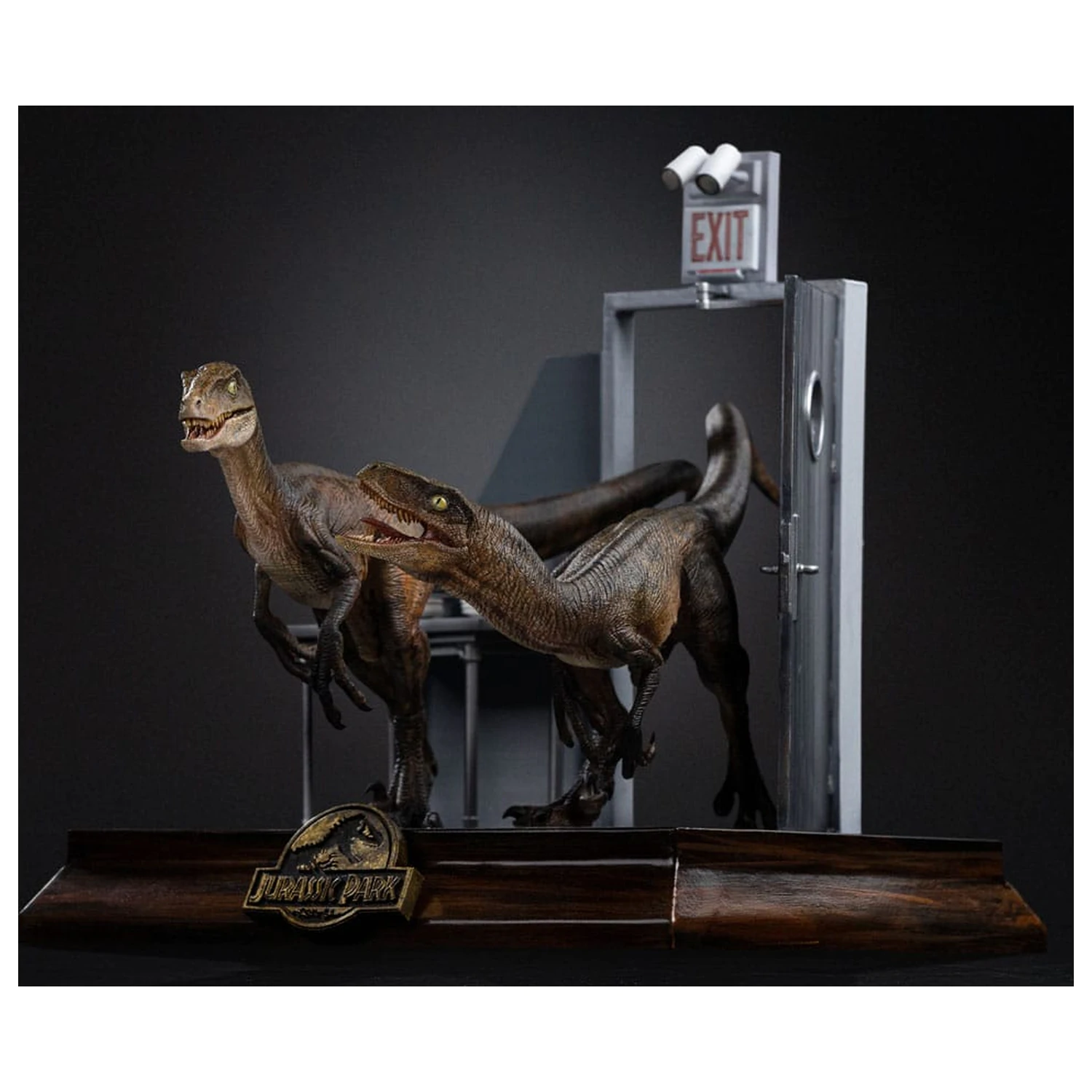 Jurassic Park Art Scale Statua 1/10 Raptors at the Kitchen's Door 28 cm zdjęcie produktu