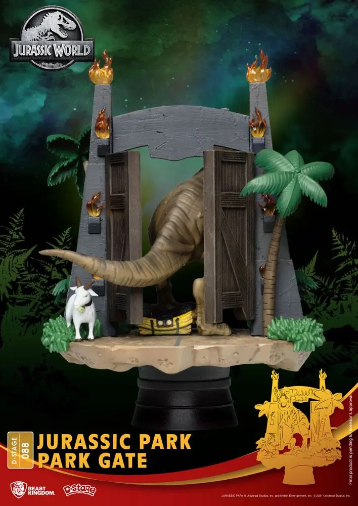 Jurassic Park D-Stage PVC Diorama Brama Parku 15 cm zdjęcie produktu