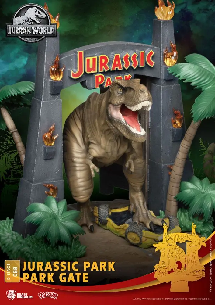Jurassic Park D-Stage PVC Diorama Brama Parku 15 cm zdjęcie produktu