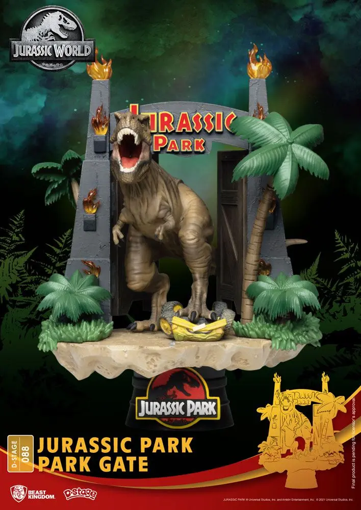 Jurassic Park D-Stage PVC Diorama Brama Parku 15 cm zdjęcie produktu