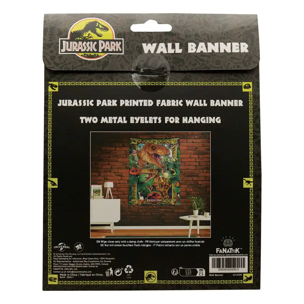 Jurassic Park Wall Banner 125 x 85 cm - Baner na Ścianę zdjęcie produktu