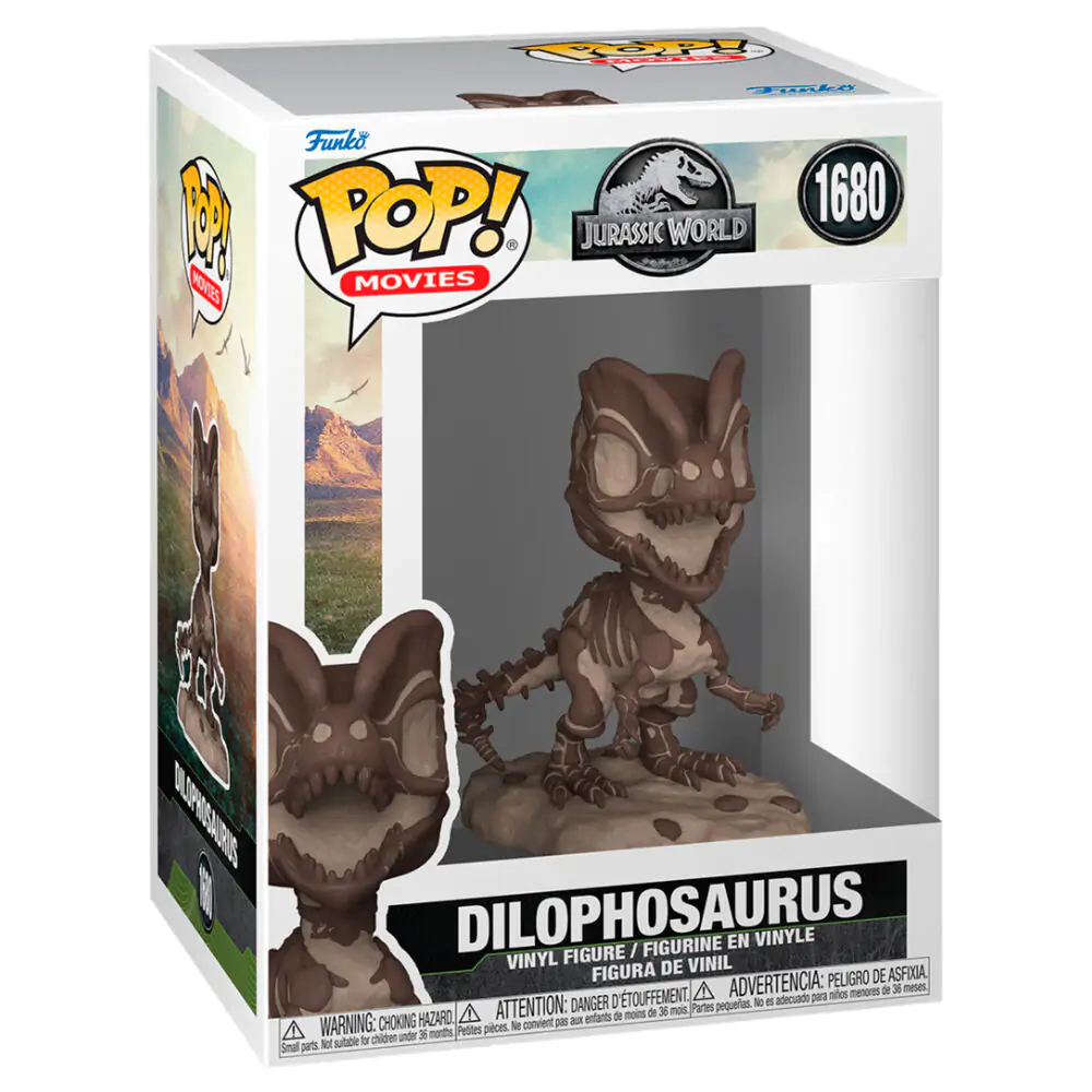 Jurassic Park Fossil Funko POP! Movies Figurka winylowa Dilophosaurus 9 cm zdjęcie produktu