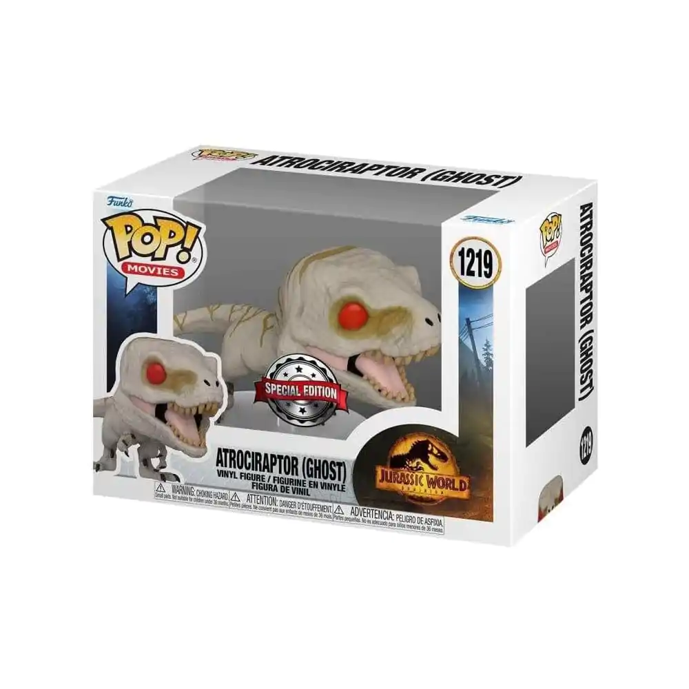 Jurassic Park Funko POP! Movies Figurka winylowa Atrociraptor (Ghost) Exclusive 9 cm zdjęcie produktu