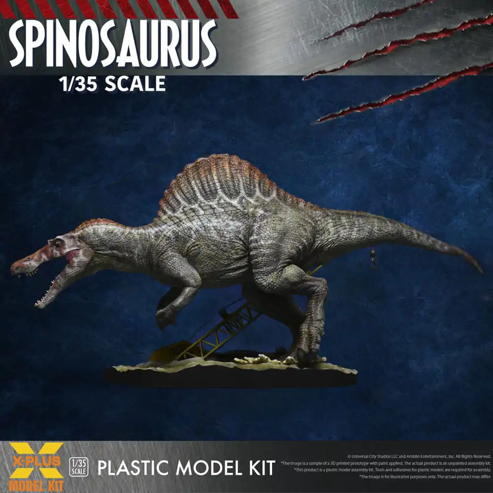 Jurassic Park III Plastic Model Kit 1/35 Spinozaur 41 cm zdjęcie produktu