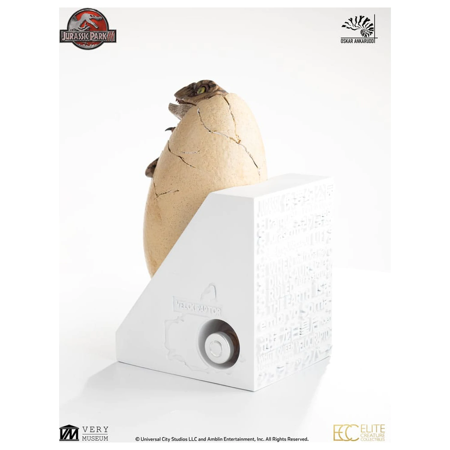 Jurassic Park III ECC Elite Creature Line Statua Białej Królowej z wylęgającym się jajem 13 cm zdjęcie produktu