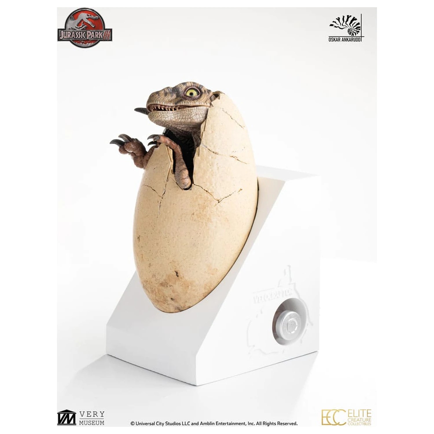 Jurassic Park III ECC Elite Creature Line Statua Białej Królowej z wylęgającym się jajem 13 cm zdjęcie produktu