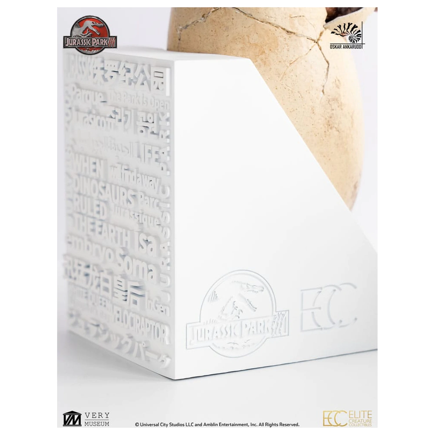 Jurassic Park III ECC Elite Creature Line Statua Białej Królowej z wylęgającym się jajem 13 cm zdjęcie produktu