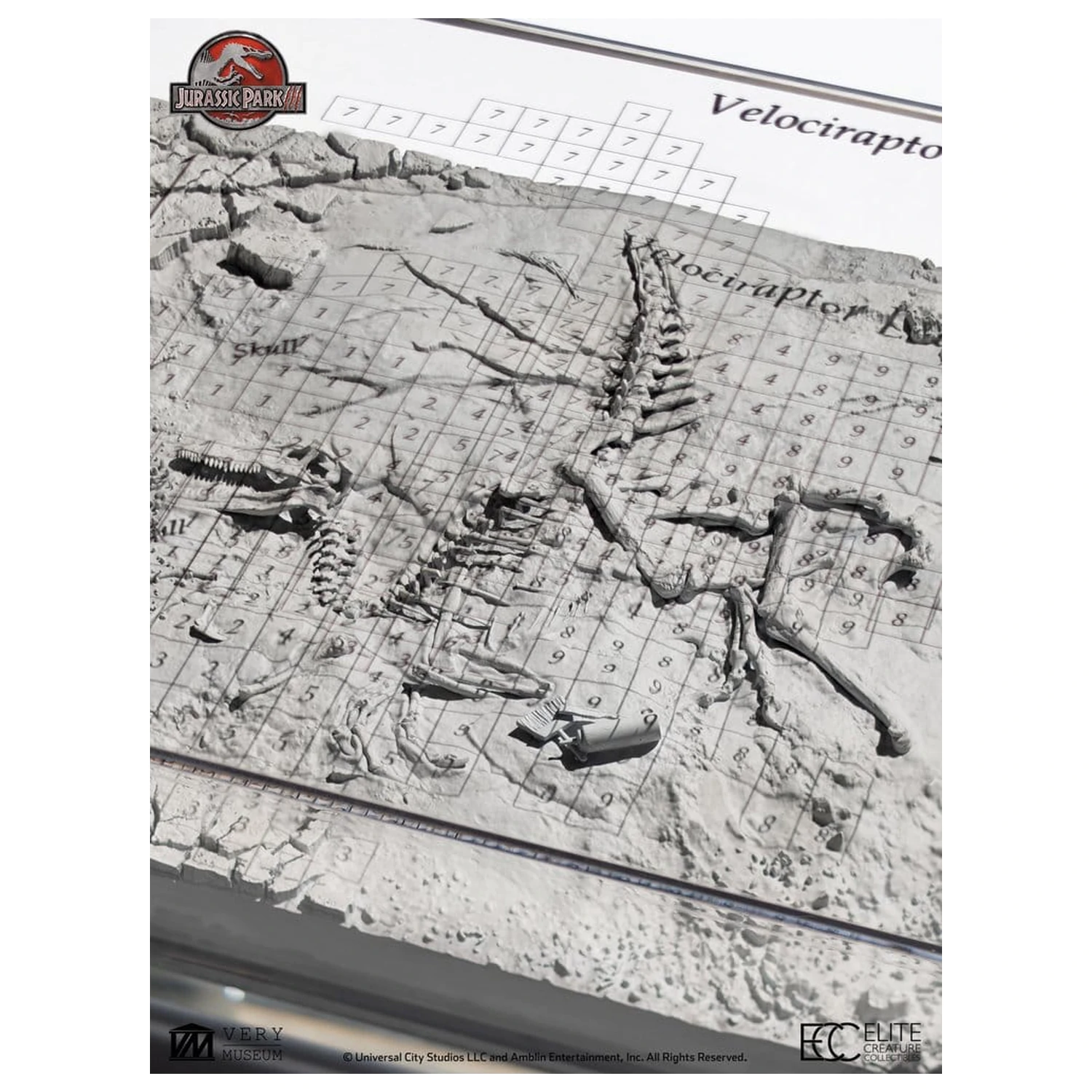 Jurassic Park III Excavation Map Velociraptor 27 cm zdjęcie produktu