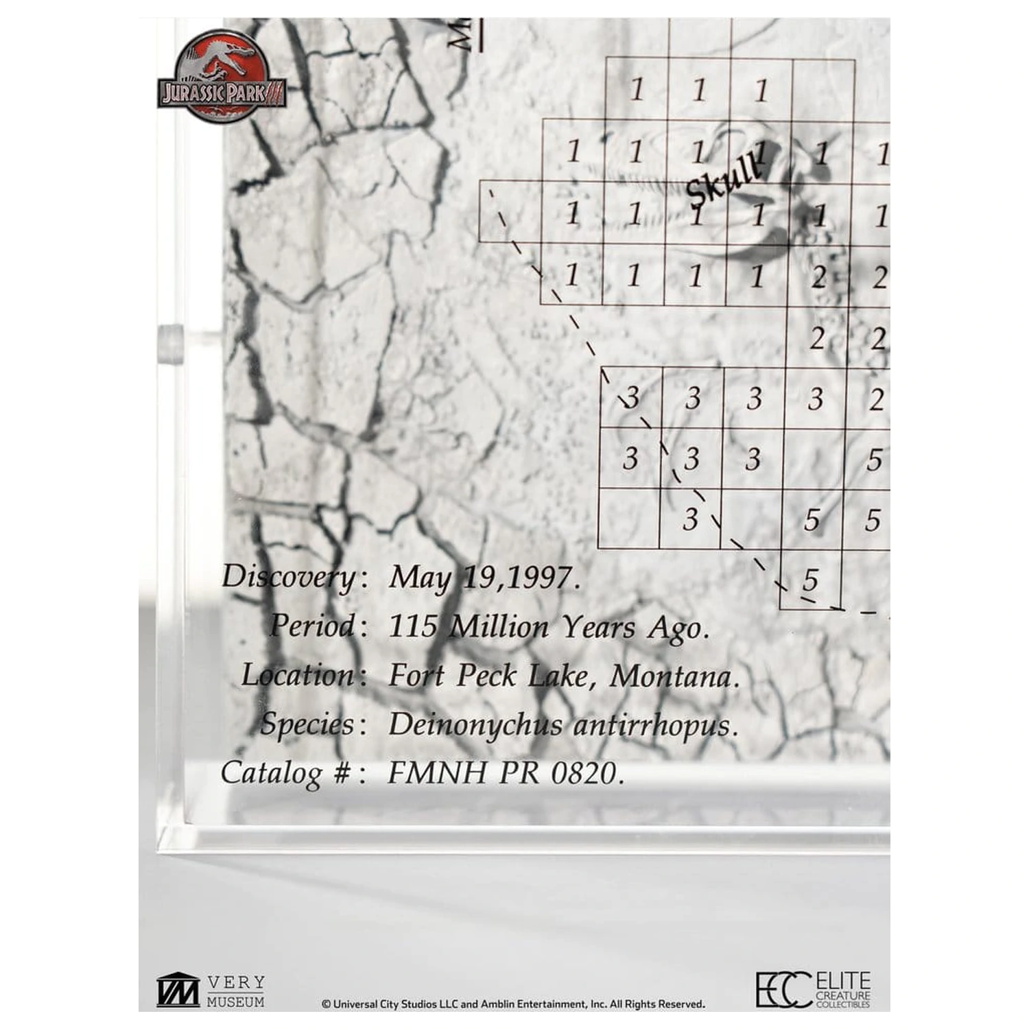 Jurassic Park III Excavation Map Velociraptor 27 cm zdjęcie produktu