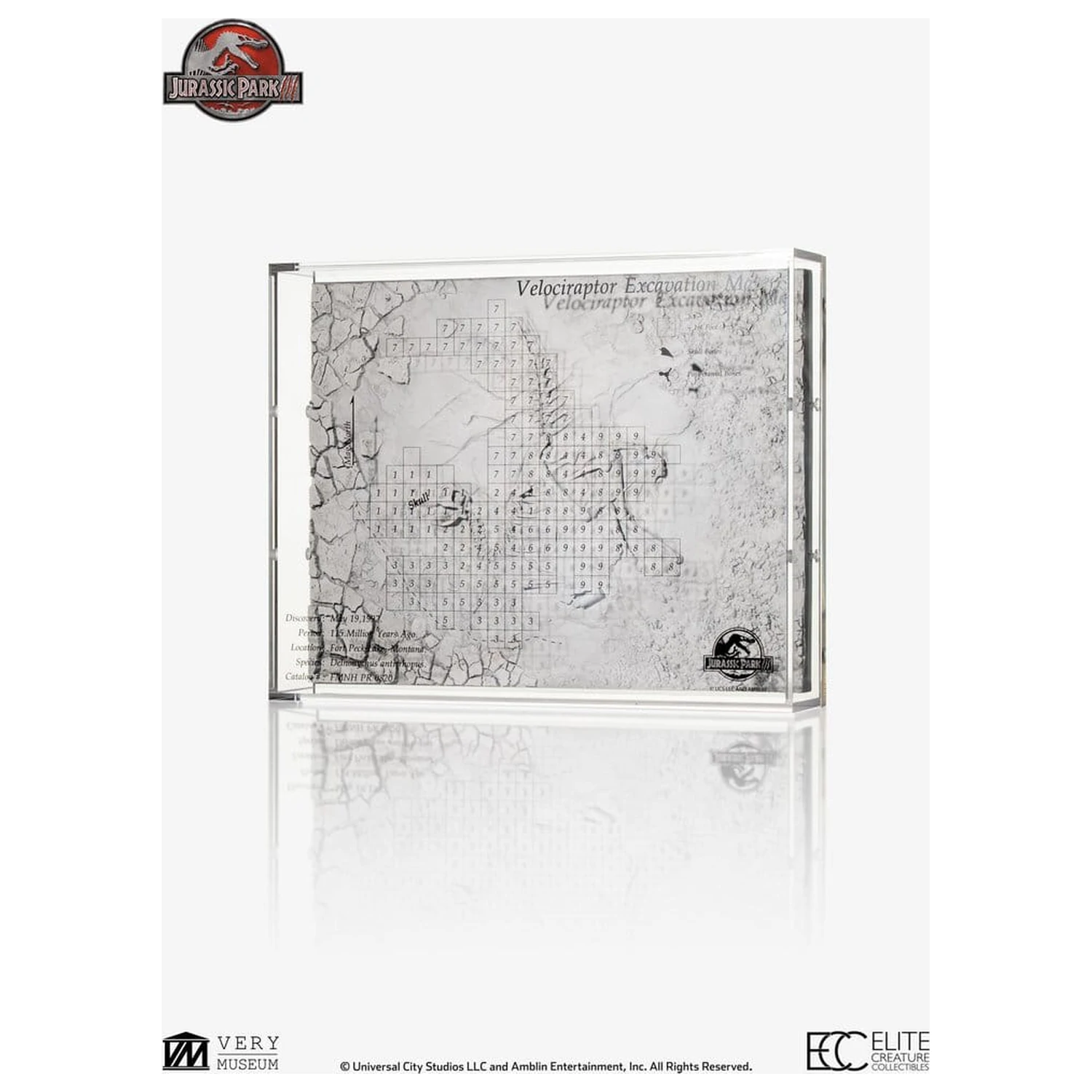 Jurassic Park III Excavation Map Velociraptor 27 cm zdjęcie produktu